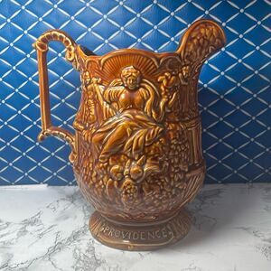 ☘️VTG SYLVAC WARE CERAMIC WISDOM & PROVIDENCE PITCHER